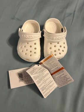 CROCS Kids Classic Clog in White